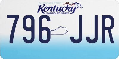 KY license plate 796JJR