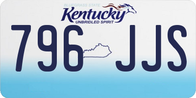 KY license plate 796JJS