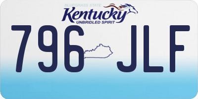 KY license plate 796JLF