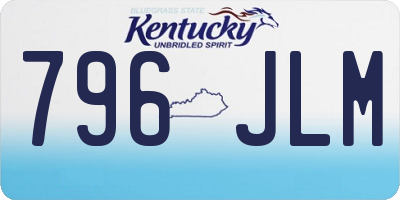 KY license plate 796JLM