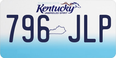 KY license plate 796JLP