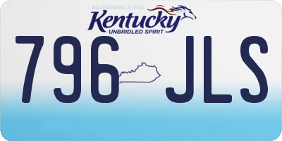 KY license plate 796JLS