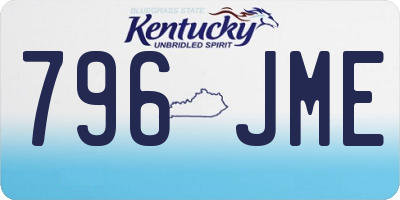 KY license plate 796JME