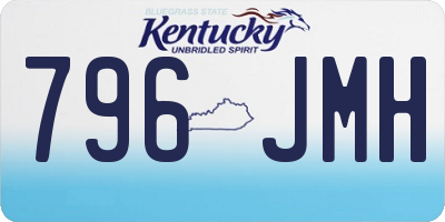 KY license plate 796JMH