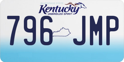 KY license plate 796JMP