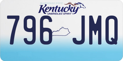KY license plate 796JMQ