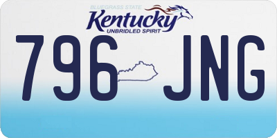 KY license plate 796JNG