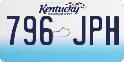 KY license plate 796JPH
