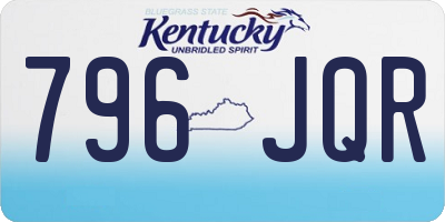 KY license plate 796JQR