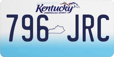 KY license plate 796JRC