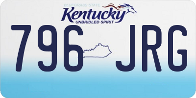 KY license plate 796JRG