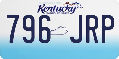 KY license plate 796JRP