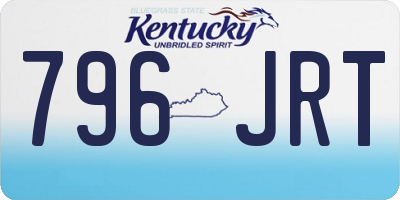 KY license plate 796JRT