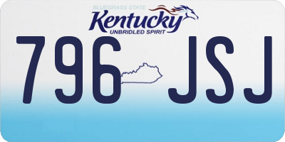 KY license plate 796JSJ
