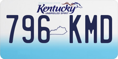 KY license plate 796KMD