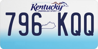 KY license plate 796KQQ