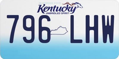 KY license plate 796LHW