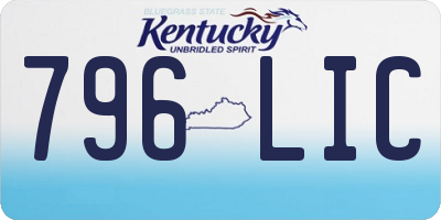 KY license plate 796LIC