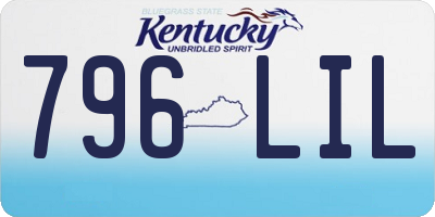 KY license plate 796LIL