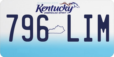 KY license plate 796LIM