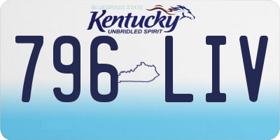 KY license plate 796LIV