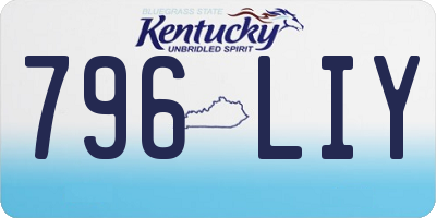 KY license plate 796LIY