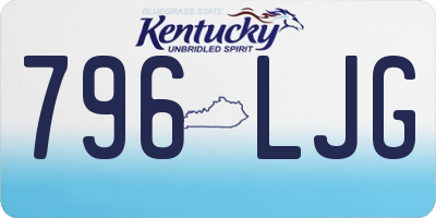 KY license plate 796LJG