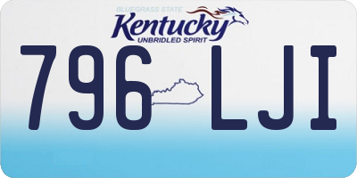 KY license plate 796LJI