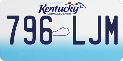 KY license plate 796LJM