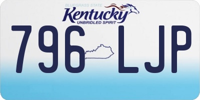 KY license plate 796LJP