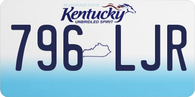 KY license plate 796LJR