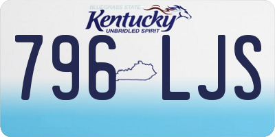 KY license plate 796LJS