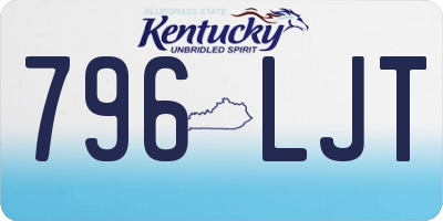 KY license plate 796LJT