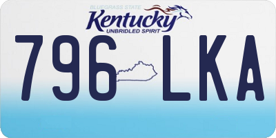 KY license plate 796LKA