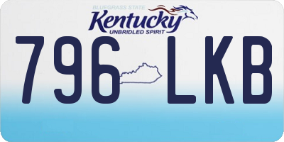 KY license plate 796LKB