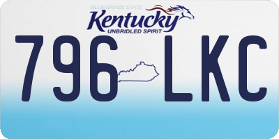 KY license plate 796LKC