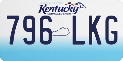 KY license plate 796LKG