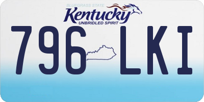 KY license plate 796LKI