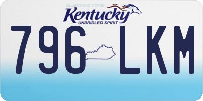 KY license plate 796LKM