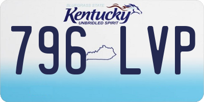 KY license plate 796LVP