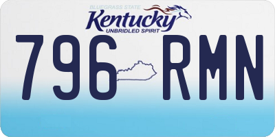 KY license plate 796RMN
