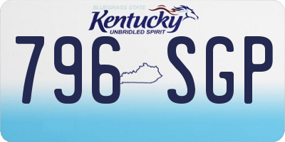 KY license plate 796SGP