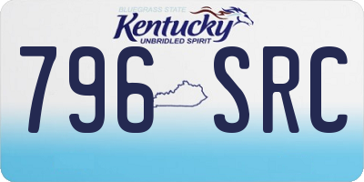 KY license plate 796SRC