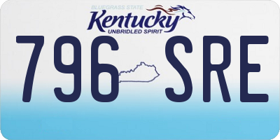 KY license plate 796SRE