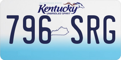 KY license plate 796SRG