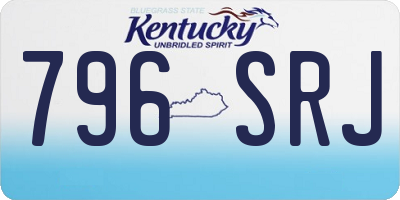 KY license plate 796SRJ