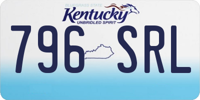 KY license plate 796SRL