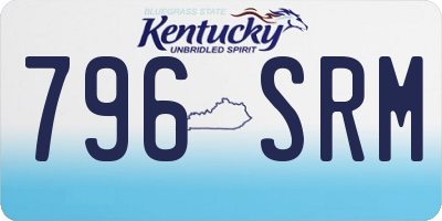 KY license plate 796SRM