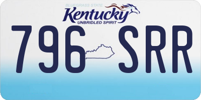 KY license plate 796SRR