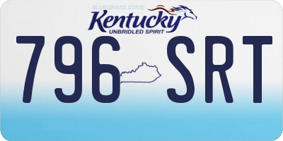 KY license plate 796SRT